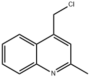 4-氯甲基-2-甲基喹啉 结构式