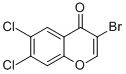3-BROMO-6,7-DICHLOROCHROMONE 结构式