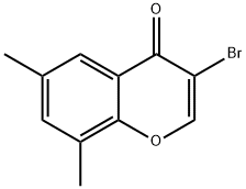 3-BROMO-6,8-DIMETHYLCHROMONE 结构式