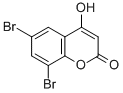 6,8-DIBROMO-4-HYDROXYCOUMARIN 结构式