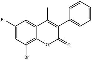 6,8-DIBROMO-4-METHYL-3-PHENYLCOUMARIN 结构式