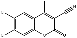 3-CYANO-6,7-DICHLORO-4-METHYLCOUMARIN 结构式