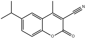 3-CYANO-6-ISOPROPYL-4-METHYLCOUMARIN 结构式
