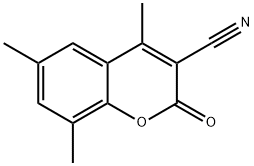 3-CYANO-4,6,8-TRIMETHYLCOUMARIN 结构式