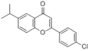 4'-CHLORO-6-ISOPROPYLFLAVONE 结构式