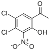 4'',5''-DICHLORO-2''-HYDROXY-3''-NITROACETOPHENONE 结构式