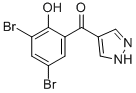 4-(3,5-DIBROMO-2-HYDROXYBENZOYL)PYRAZOLE 结构式