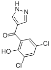 4-(3,5-DICHLORO-2-HYDROXYBENZOYL)PYRAZOLE 结构式