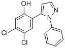 5-(4,5-DICHLORO-2-HYDROXYPHENYL)-1-PHENYLPYRAZOLE 结构式