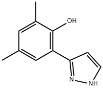 3-(3,5-二甲基-2-羟基苯基)吡唑 结构式