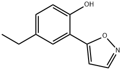 4-ETHYL-2-(ISOXAZOL-5-YL)PHENOL 结构式