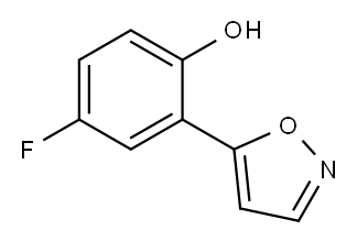 4-氟-2-(5-异恶唑基)苯酚 结构式