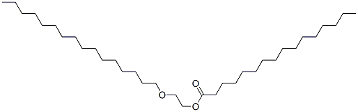 Palmitic acid 2-hexadecyloxyethyl ester 结构式