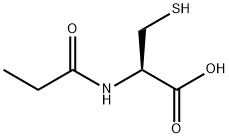 N-丙酰基-L-半胱氨酸 结构式