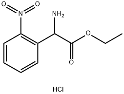 RS-2-硝基苯甘氨酸乙酯盐酸盐 结构式