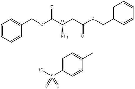 L-天冬氨酸双苄酯对甲苯磺酸盐 结构式