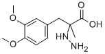 DL-3-(3,4-二甲氧基苯基)-2-甲基-2-肼丙酸 结构式
