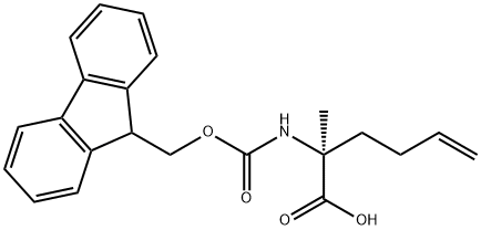 (S)-N-FMOC-2-(3'-BUTENYL)ALANINE 结构式