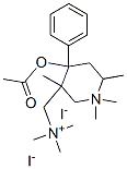 (4-acetyloxy-1,1,3,6-tetramethyl-4-phenyl-5,6-dihydro-2H-pyridin-3-yl)methyl-trimethyl-azanium diiodide 结构式