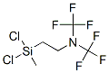 2-[Dichloro(methyl)silyl]-N,N-bis(trifluoromethyl)ethanamine 结构式