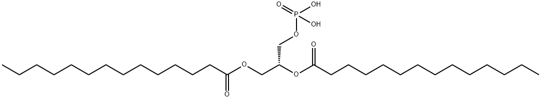 1 2-DIMYRISTOYL-SN-GLYCERO-3-PHOSPHATE 结构式