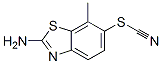 Thiocyanic acid, 2-amino-7-methyl-6-benzothiazolyl ester (9CI) 结构式