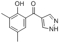 4-(3,5-DIMETHYL-2-HYDROXYBENZOYL)PYRAZOLE 结构式