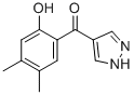 4-(4,5-DIMETHYL-2-HYDROXYBENZOYL)PYRAZOLE 结构式