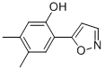 5-(4,5-DIMETHYL-2-HYDROXYPHENYL)ISOXAZOLE 结构式