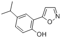 4-ISOPROPYL-2-(ISOXAZOL-5-YL)PHENOL 结构式