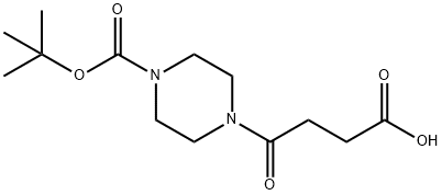 4-(4-(叔丁氧基羰基)哌嗪-1-基)-4-氧代丁酸 结构式