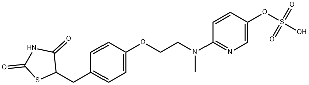 硫酸5-羟基罗格列酮 结构式