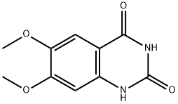 6,7-二甲氧基-2,4-喹唑啉二酮 结构式