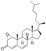 1alpha,2alpha-epoxycholesta-4,6-dien-3-one  结构式
