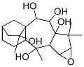 2,3-Epoxy-1,1,4,12-tetramethylperhydro-7,8a-ethanobenz[f]azulene-4,9,10,10a,12-pentol 结构式