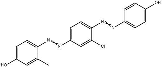 4-[[3-chloro-4-[(p-hydroxyphenyl)azo]phenyl]azo]-m-cresol 结构式