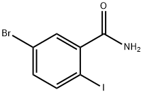 5-溴-2-碘苯甲酰胺 结构式