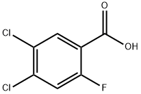 4,5-二氯-2-氟苯甲酸 结构式
