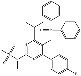 N-(5-((Diphenylphosphoryl)methyl)-4-(4-fluorophenyl)-6-isopropylpyrimidin-2-yl)-N-methylmethanesulfonamide