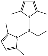 Bis(2,5-dimethyl-1H-pyrrol-1-yl)ethylborane 结构式