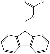 氯甲酸-9-芴基甲酯 结构式