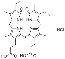 尿胆素Ⅸ盐酸盐 结构式