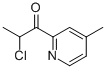 1-Propanone, 2-chloro-1-(4-methyl-2-pyridinyl)- (9CI) 结构式