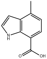 4-甲基-7-吲哚甲酸 结构式