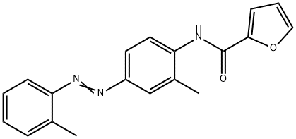 N-[2-Methyl-4-[2-(2-methylphenyl)diazenyl]phenyl]-2-furancarboxamide 结构式