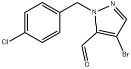 4-Bromo-1-(4-chlorobenzyl)-1H-pyrazole-5-carbaldehyde