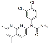Urea, N-(3,4-dichlorophenyl)-N-(5,7-dimethyl-1,8-naphthyridin-2-yl)- (9CI) 结构式