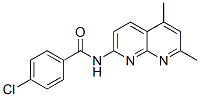 Benzamide, 4-chloro-N-(5,7-dimethyl-1,8-naphthyridin-2-yl)- (9CI) 结构式