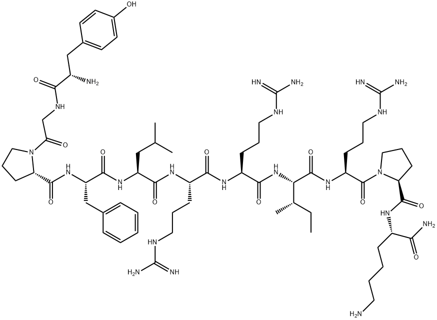 (PRO3)-DYNORPHIN A (1-11) AMIDE 结构式