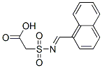 [[(naphthylmethylene)amino]sulphonyl]acetic acid 结构式